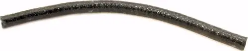 Schwarze, flexible Silikonschnur mit glatter Oberfläche, geeignet für Dichtungen. Erhältlich in verschiedenen Längen, hergestellt von der Marke Wolf.